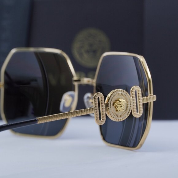 FINAL PRICE NEW VERSACE VE2248 100287 GOLD GREY SUNGLASSES main image 4